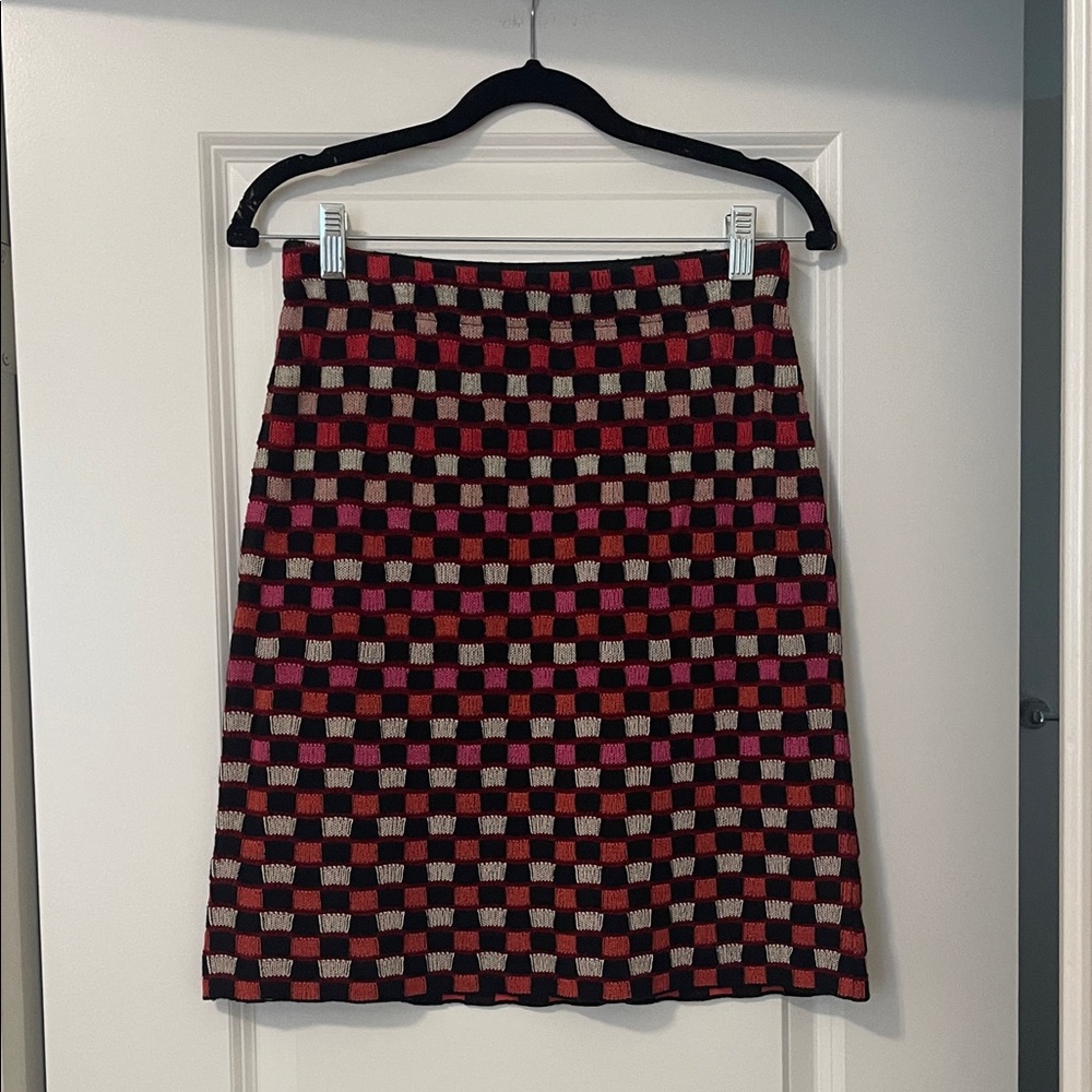 Anthropologie/Aldomartins Checkered Women's Knit Skirt, Size Small, EUC - Picture 4 of 6